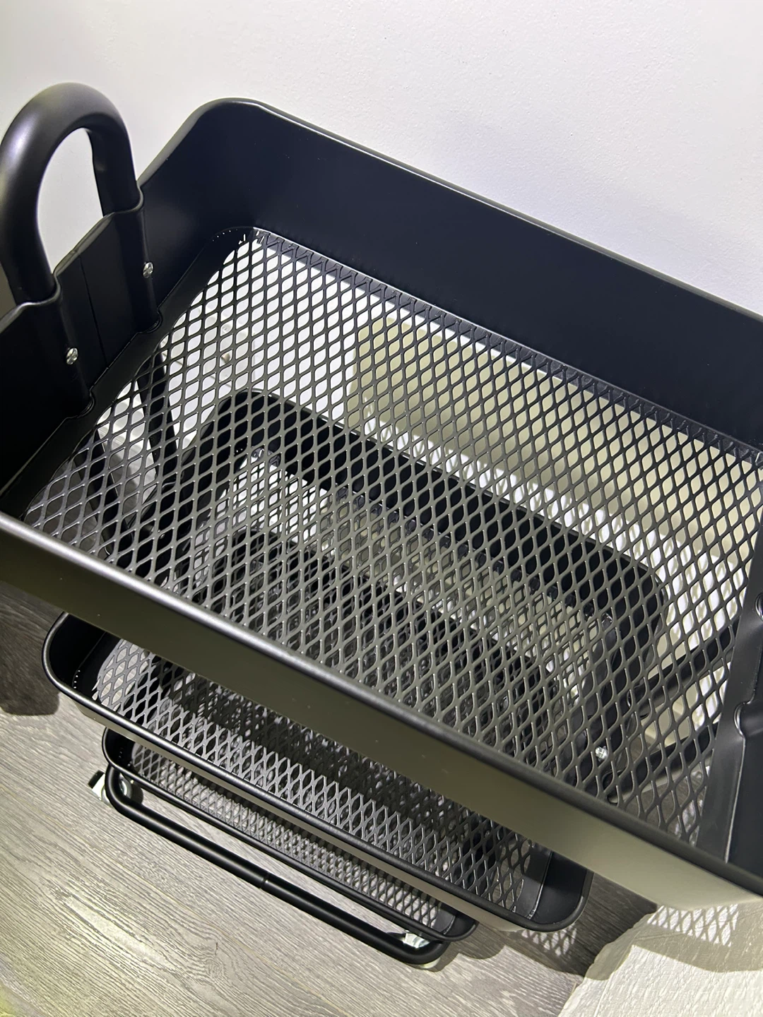 Black 3-Tier Rolling Utility Cart - photo 2