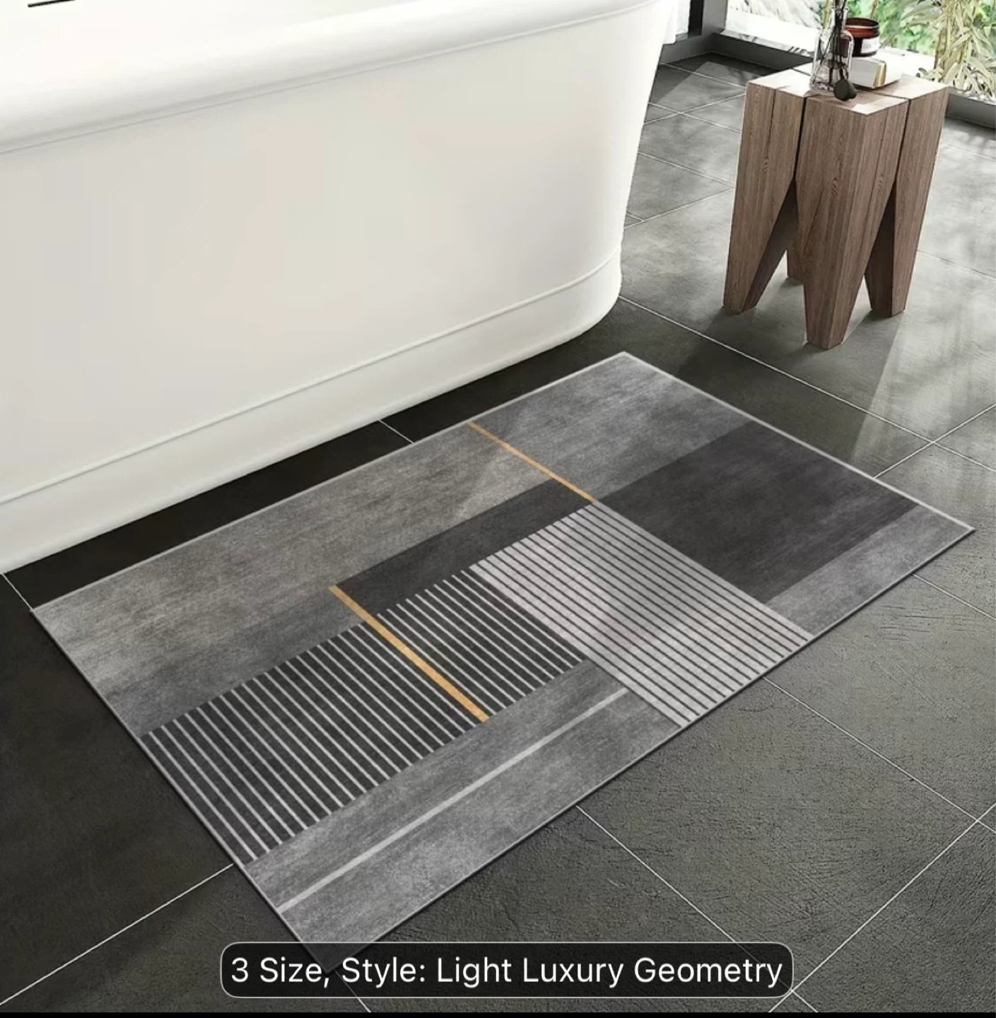 Light Luxury Geometry Runner Rug - photo 3