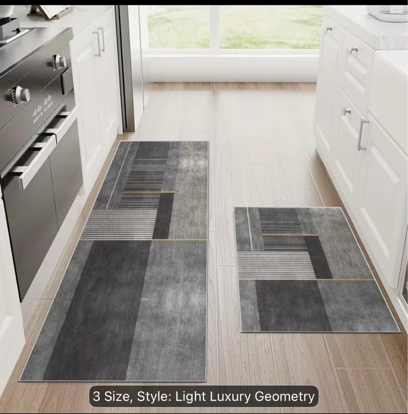 Light Luxury Geometry Runner Rug