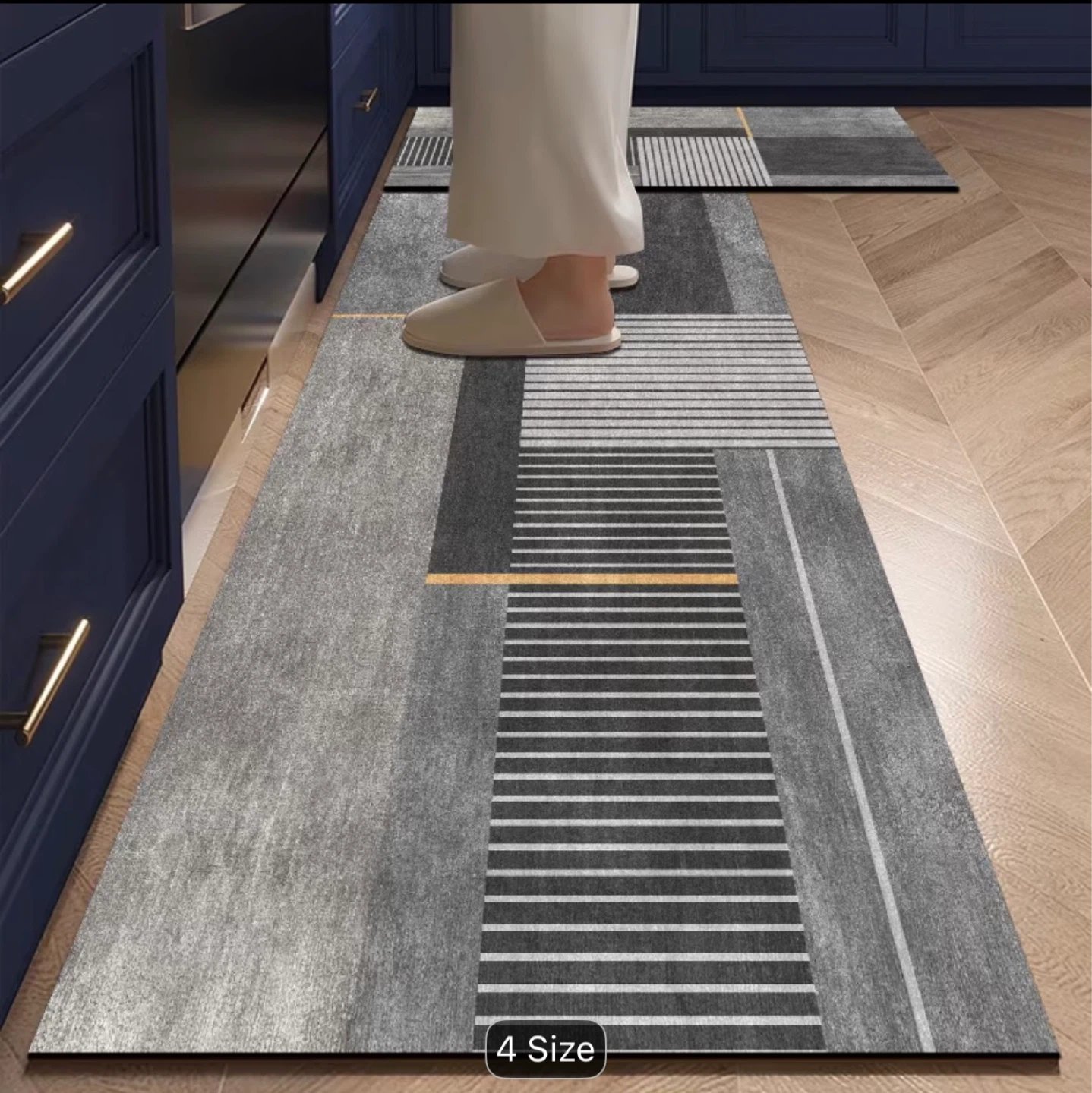 Light Luxury Geometry Runner Rug - photo 5