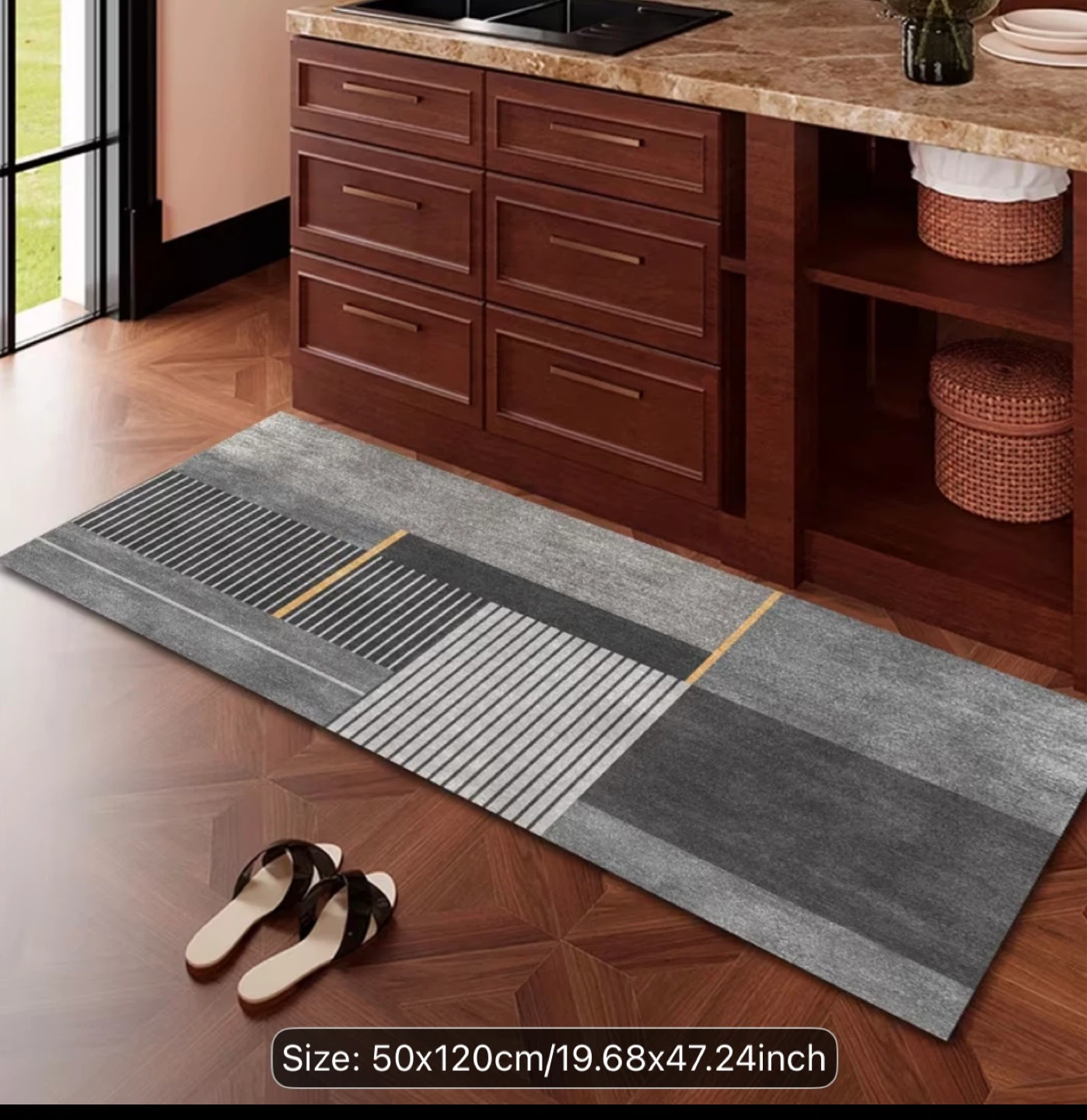 Light Luxury Geometry Runner Rug - photo 4