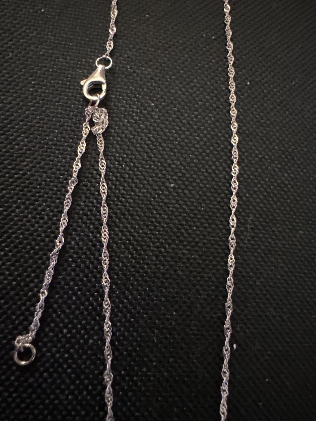 Silver Tone Necklace and Earring Set with Rhinestones - photo 3