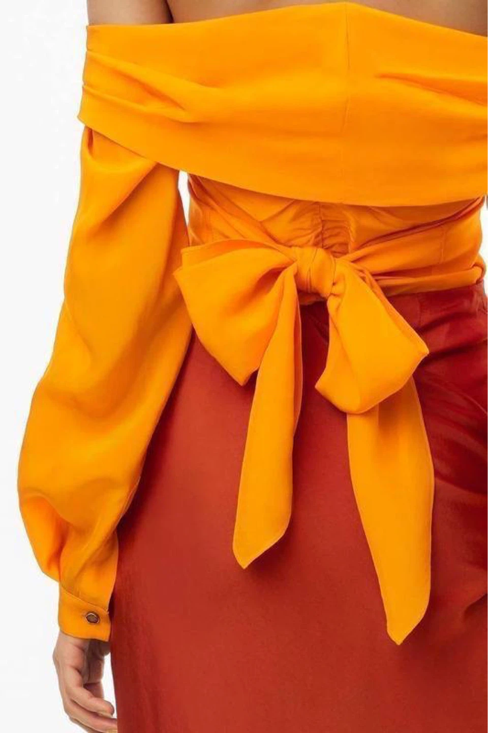 ZARA Limited Collection Bright Orange Blouse – Size XS - photo 4