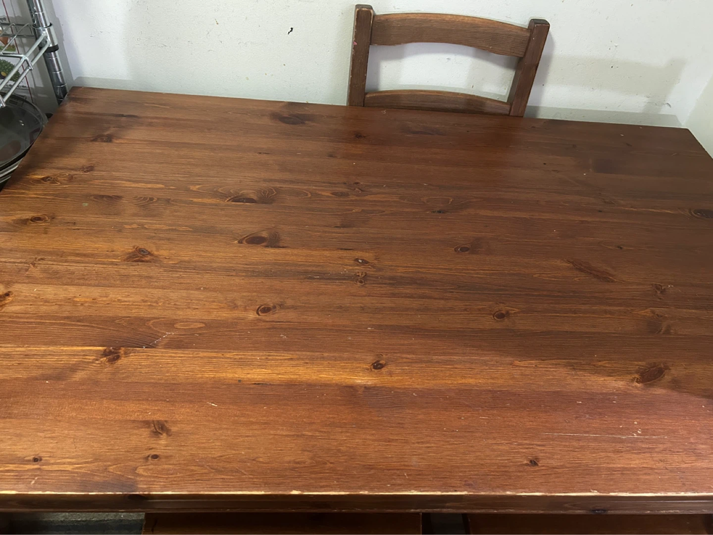 Wooden Dining Table with 4 Chairs - photo 2