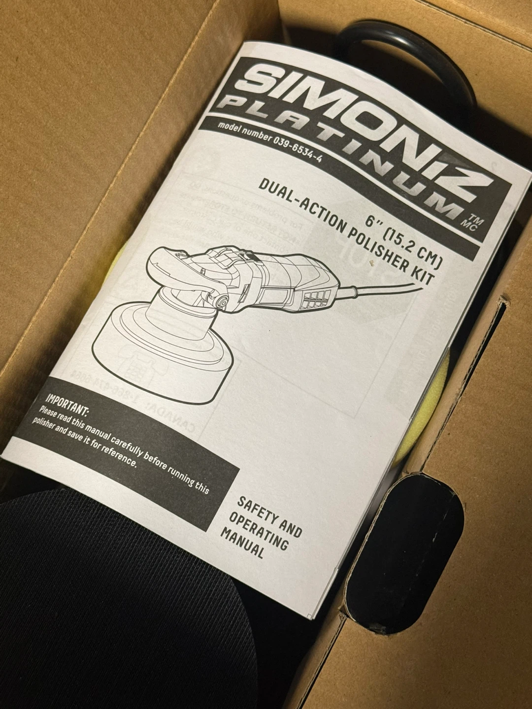 Simoniz Platinum 6" Dual-Action Polisher Kit - photo 2