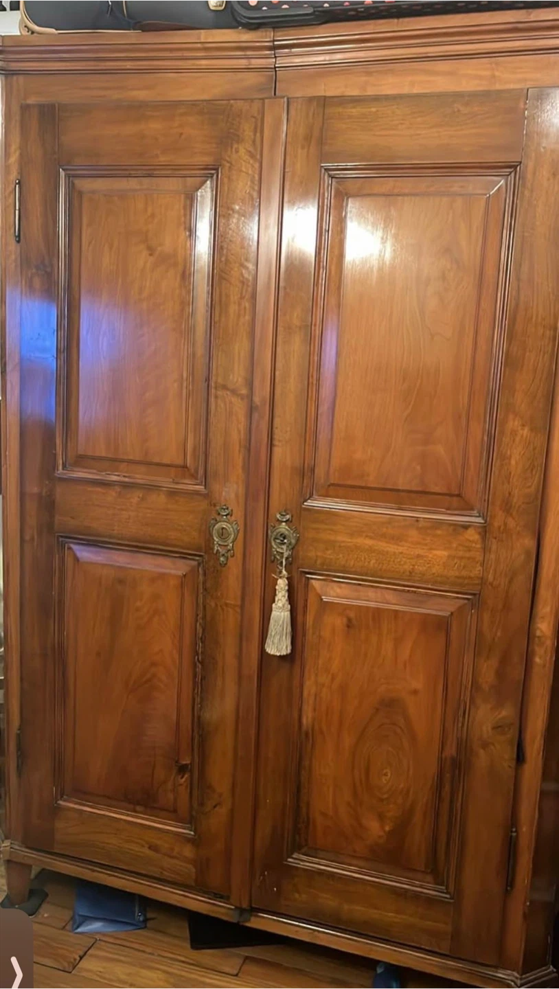 Vintage Wooden Armoire Wardrobe Closet