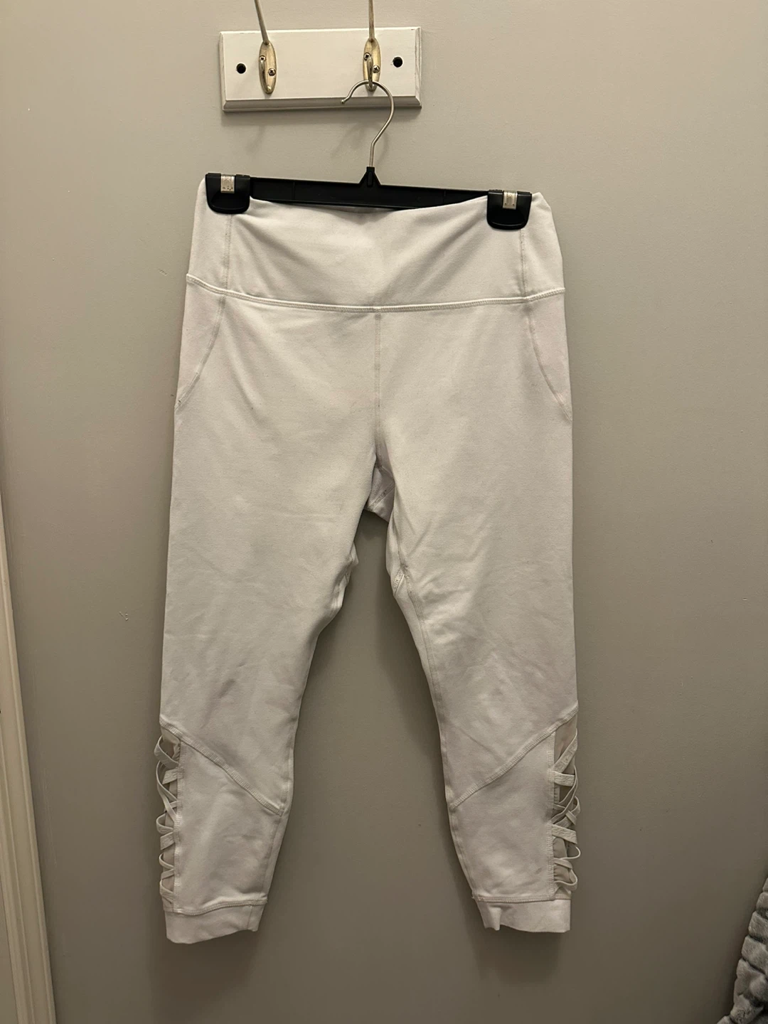 Fabletics Powerhold high-waisted white leggings