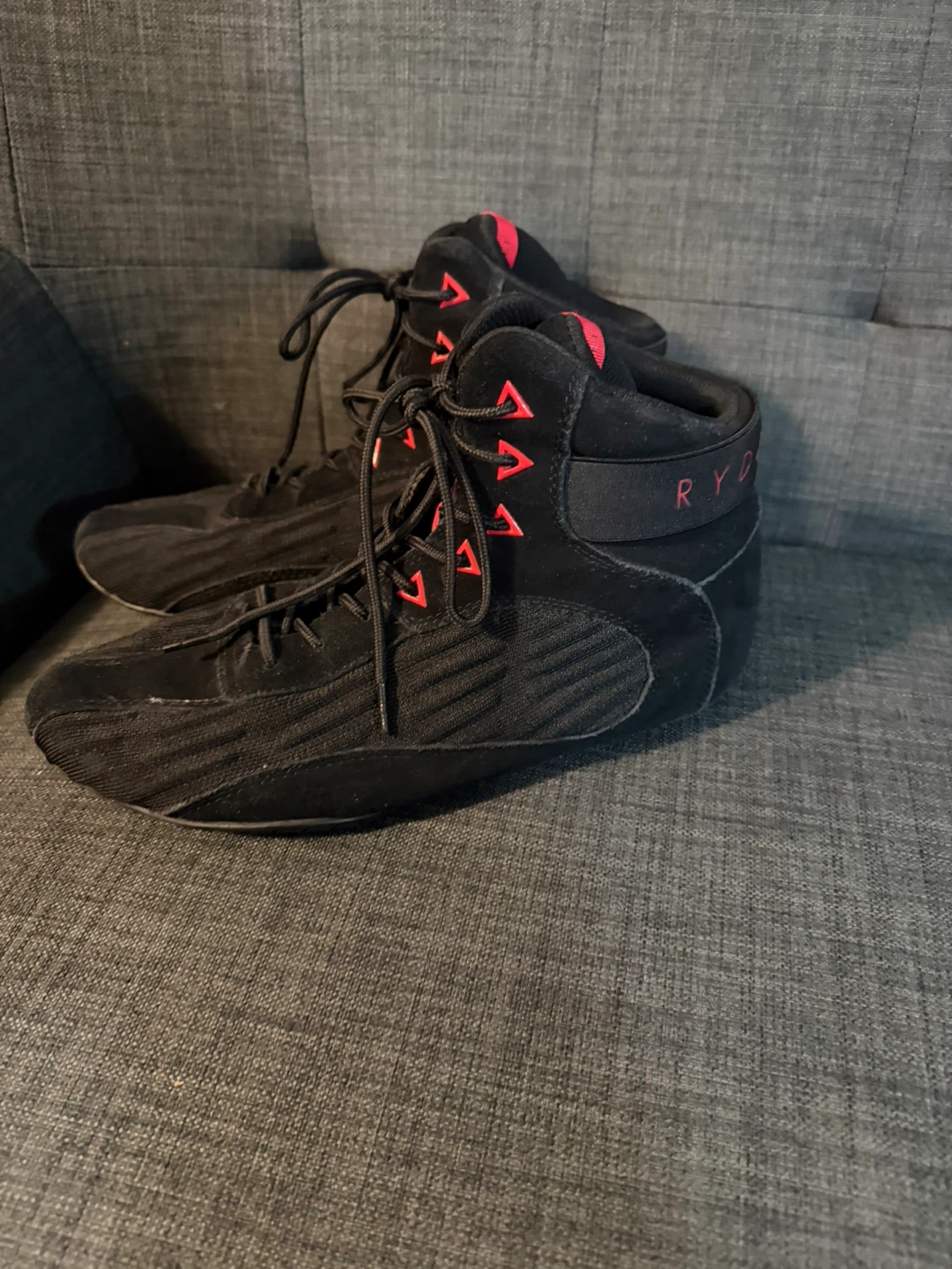 RYDER Wrestling Shoes Black/Red Size 10 US - photo 3