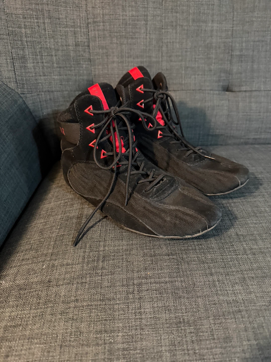 RYDER Wrestling Shoes Black/Red Size 10 US