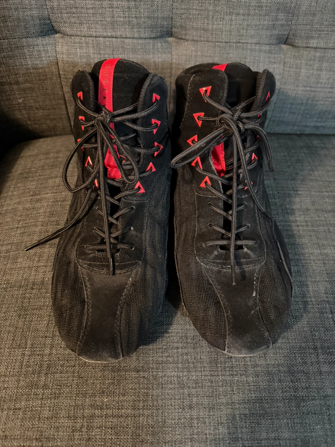 RYDER Wrestling Shoes Black/Red Size 10 US - photo 2