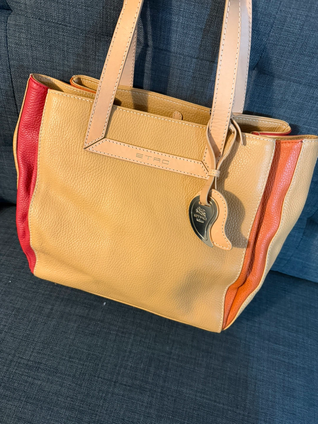 Etro Leather Tote Bag