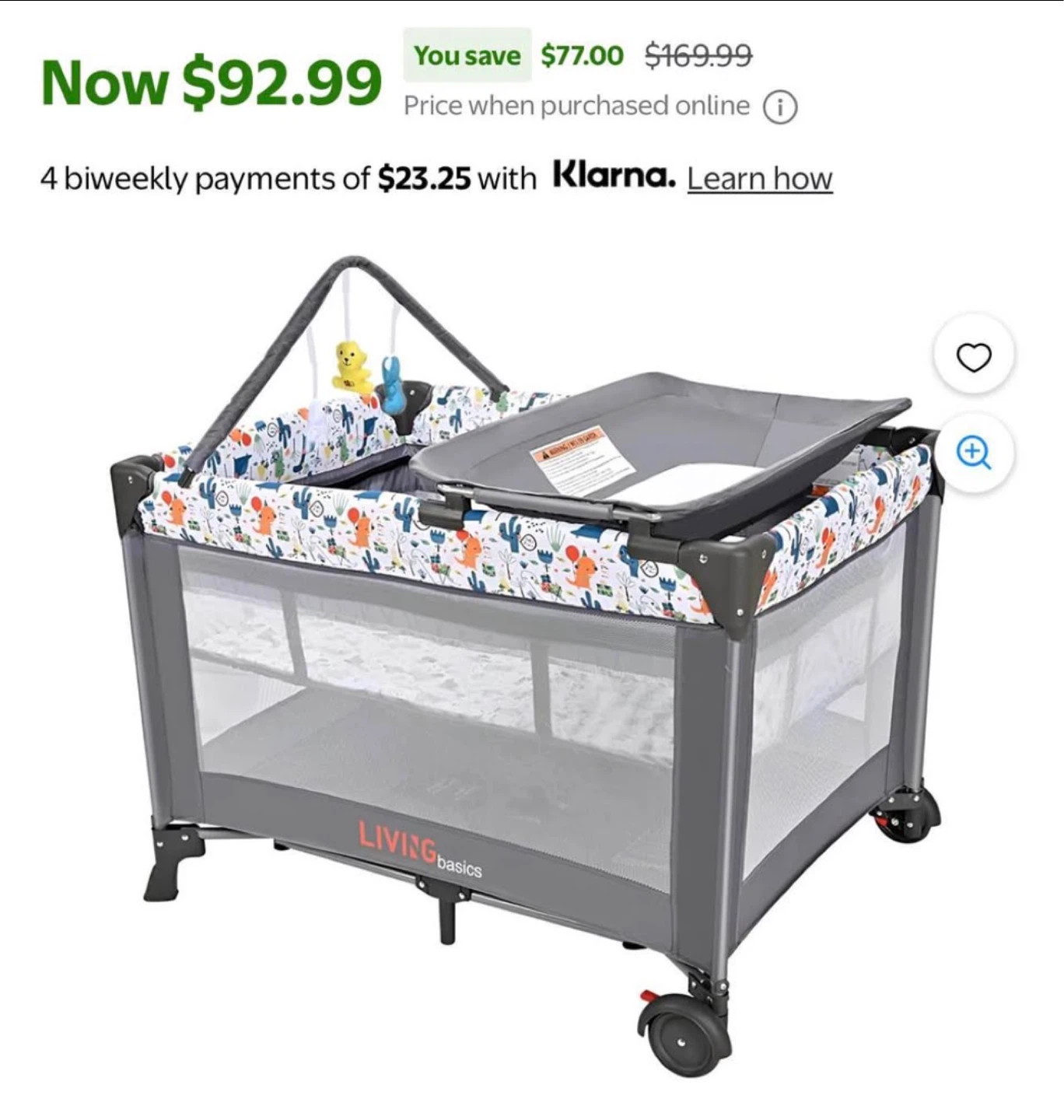 LIVINGbasics Playpen with Mobile and Changing Station - photo 3