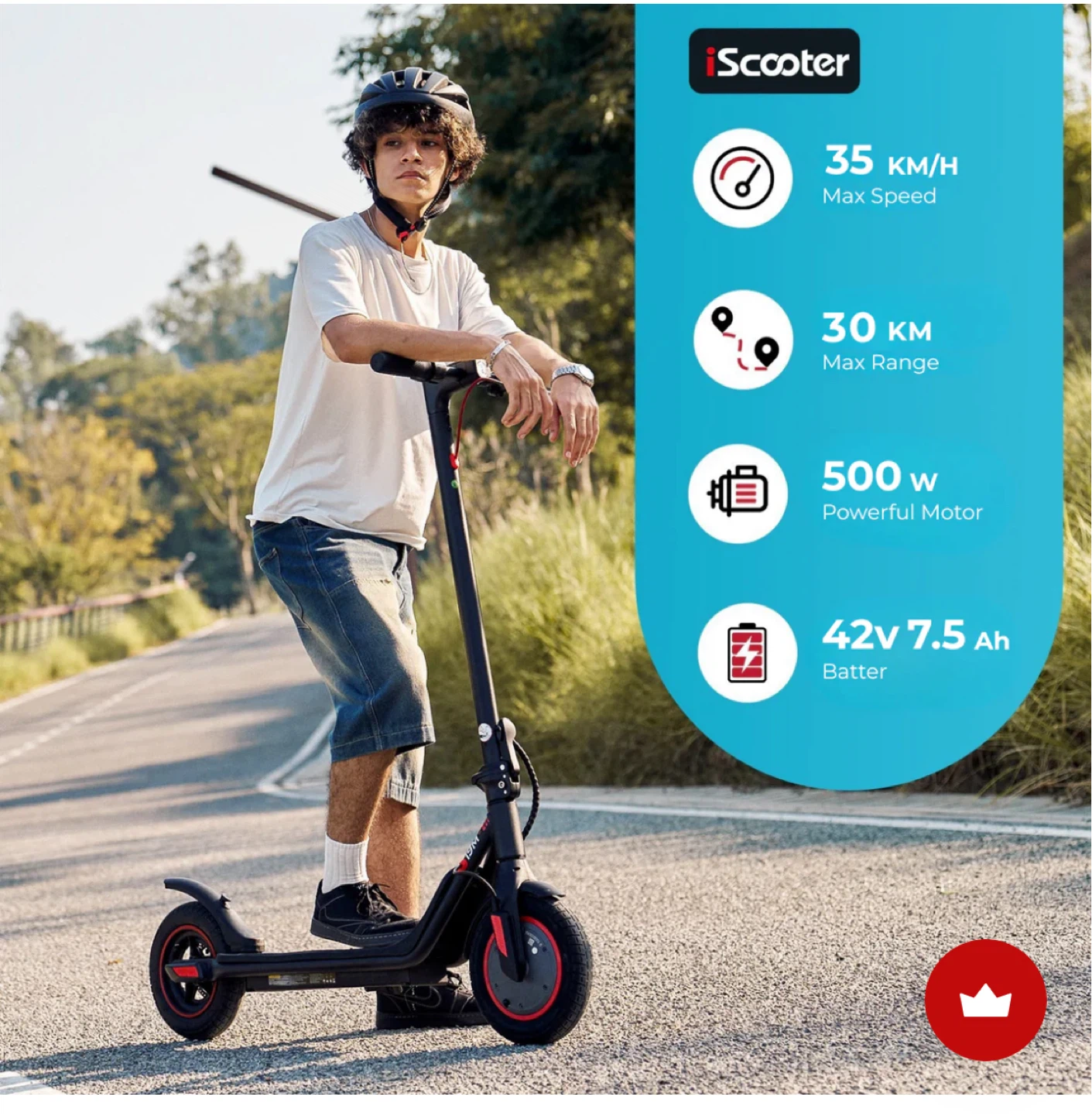 iScooter Electric Scooter Bundle - 35 km/h Max Speed - photo 2