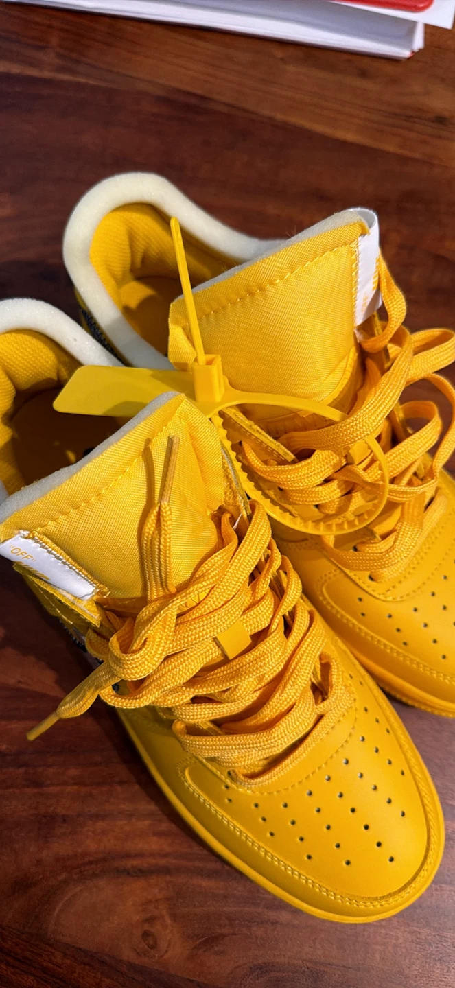 Nike Air Force 1 x Off-White 'The Ten' - Yellow - photo 4