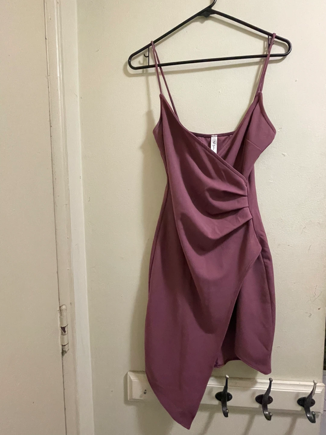 Purple Ruched Camisole Dress