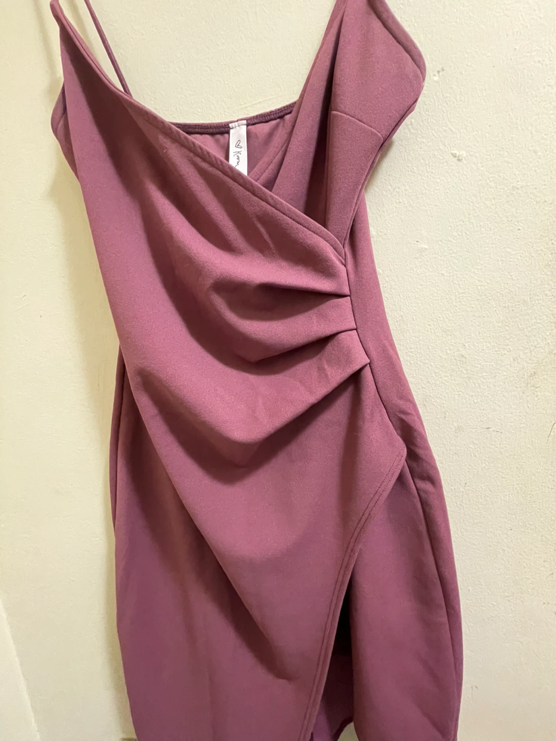 Purple Ruched Camisole Dress - photo 2