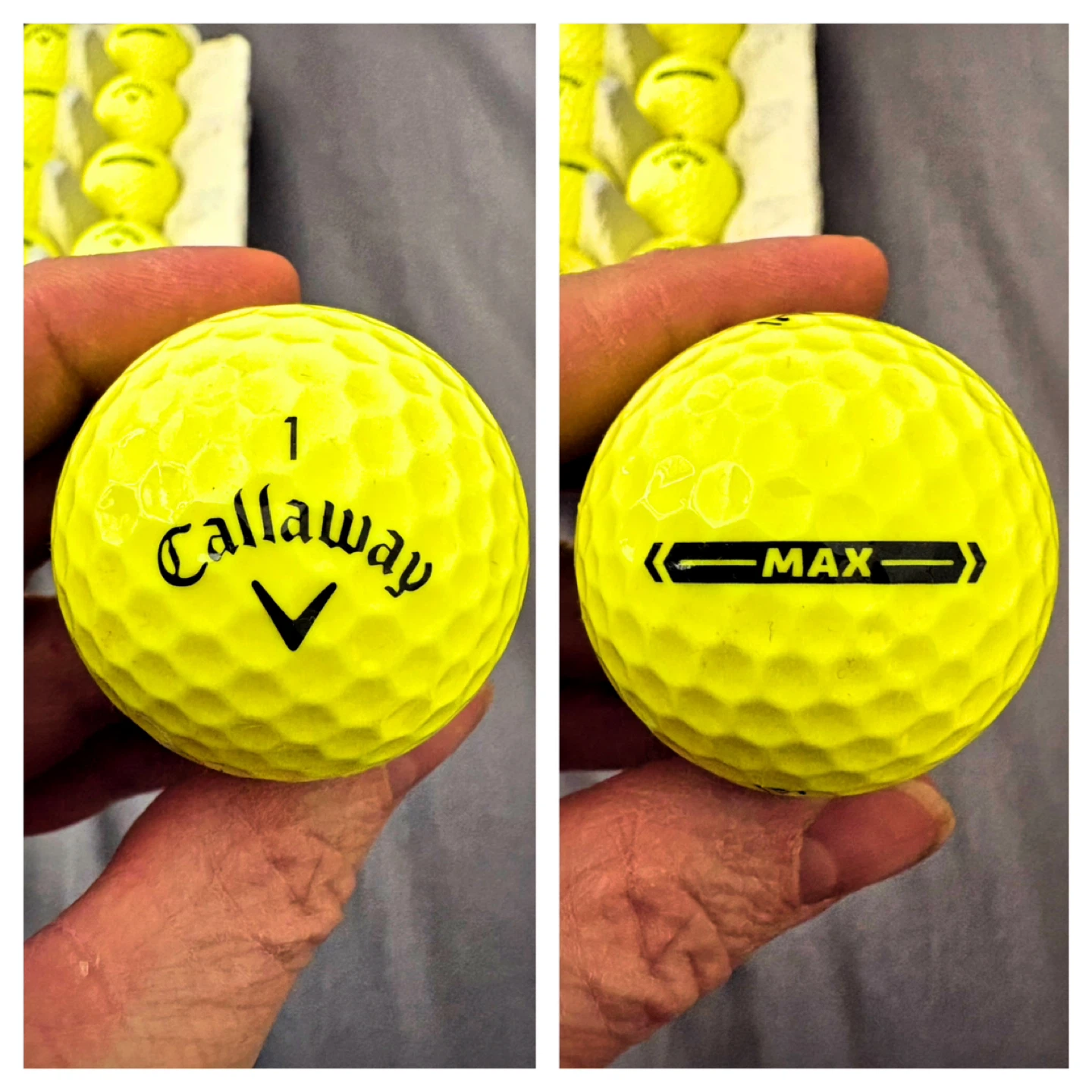 12 *Rare* Callaway MAX Yellow Golf Balls - photo 3