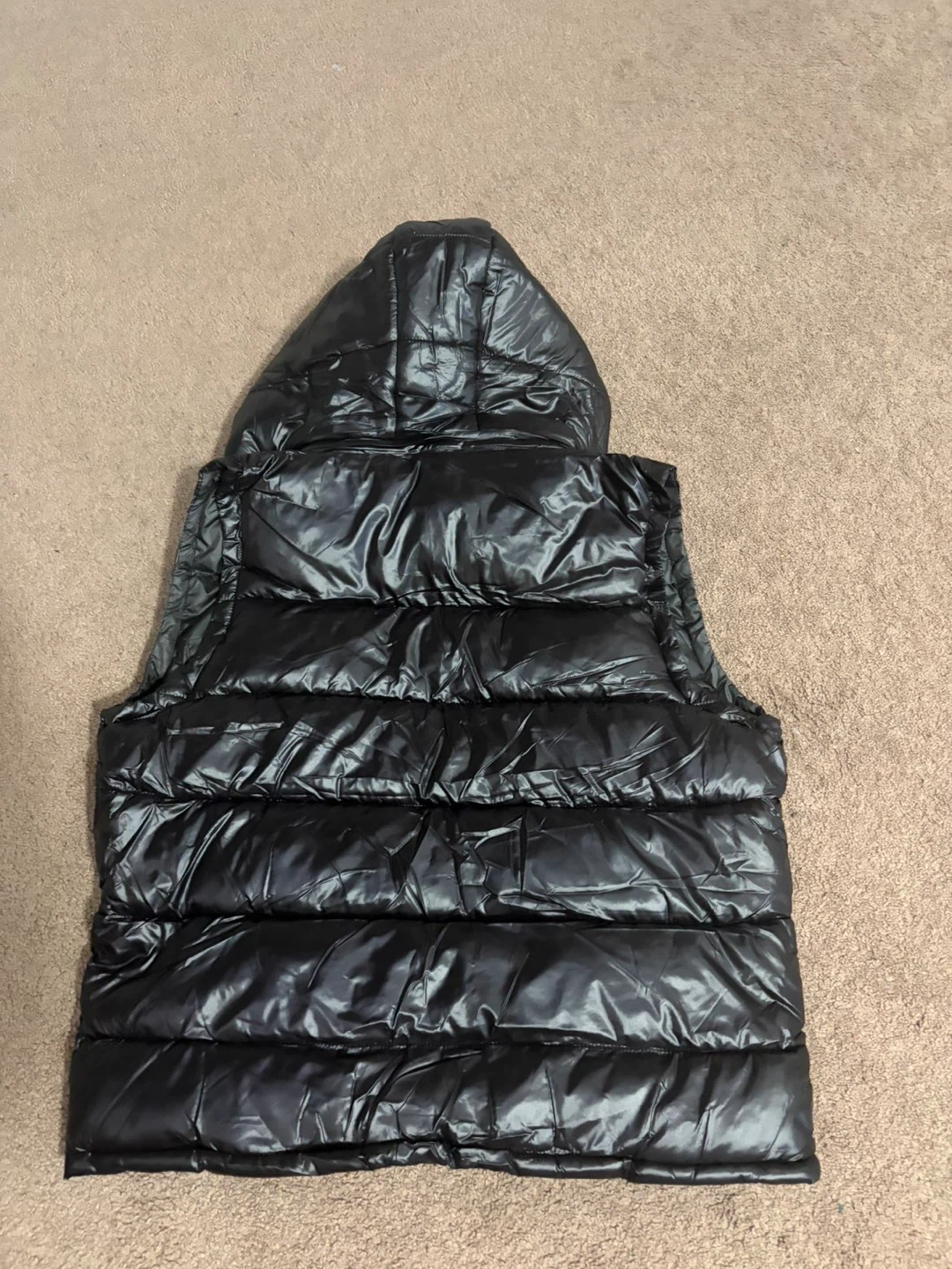 Moncler Black Down Vest Size M