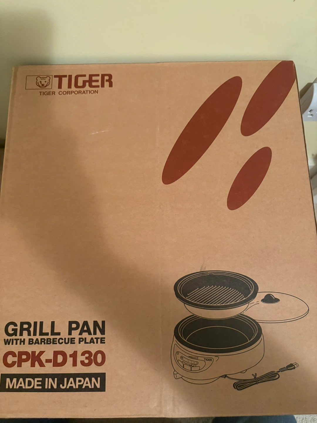 Tiger Grill Pan & Hot Pot 2 way Electric Skillet CPK-D130