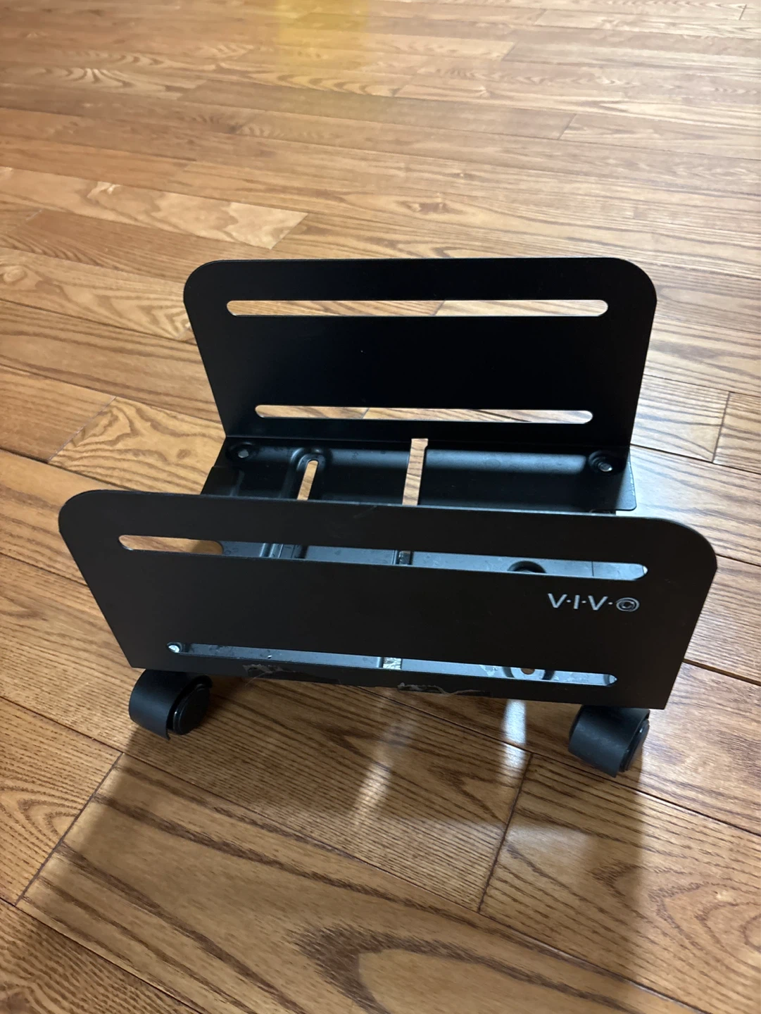 VIVO Black Rolling PC Stand Cart