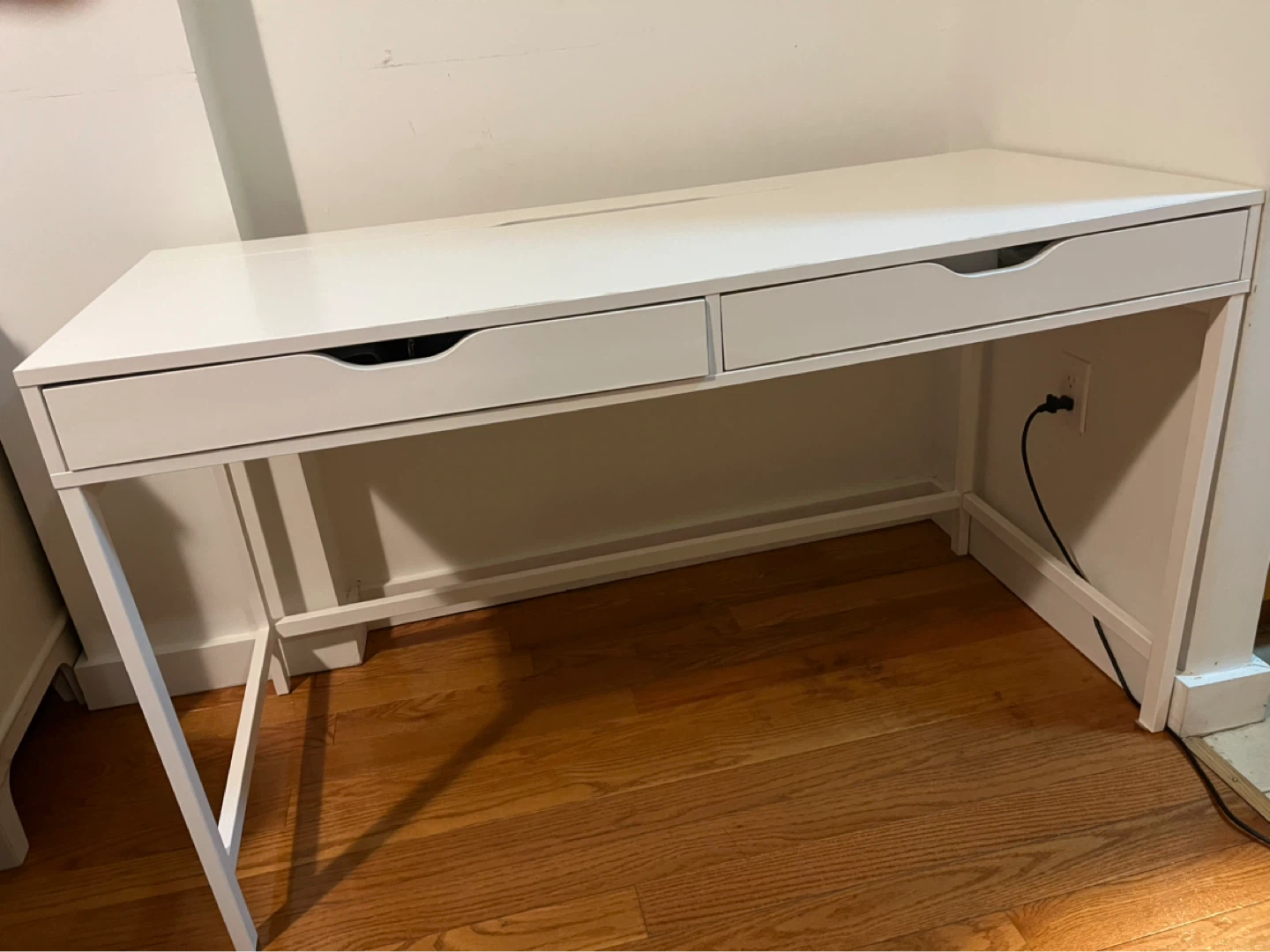 IKEA MICKE White Desk with 2 Drawers - photo 4