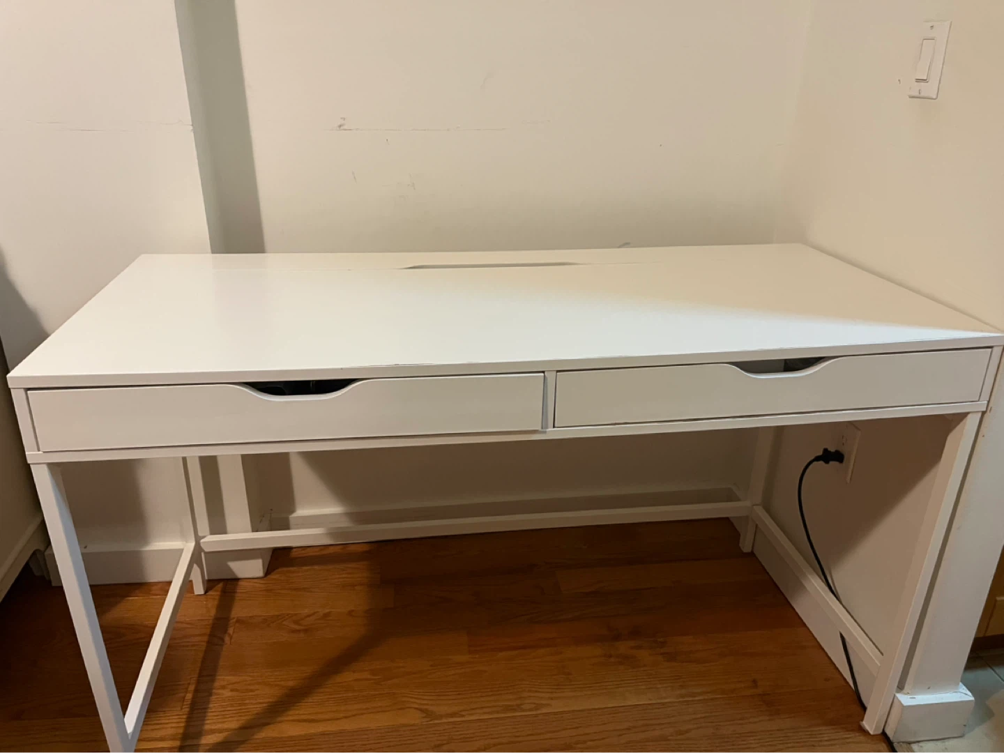 IKEA MICKE White Desk with 2 Drawers - photo 2