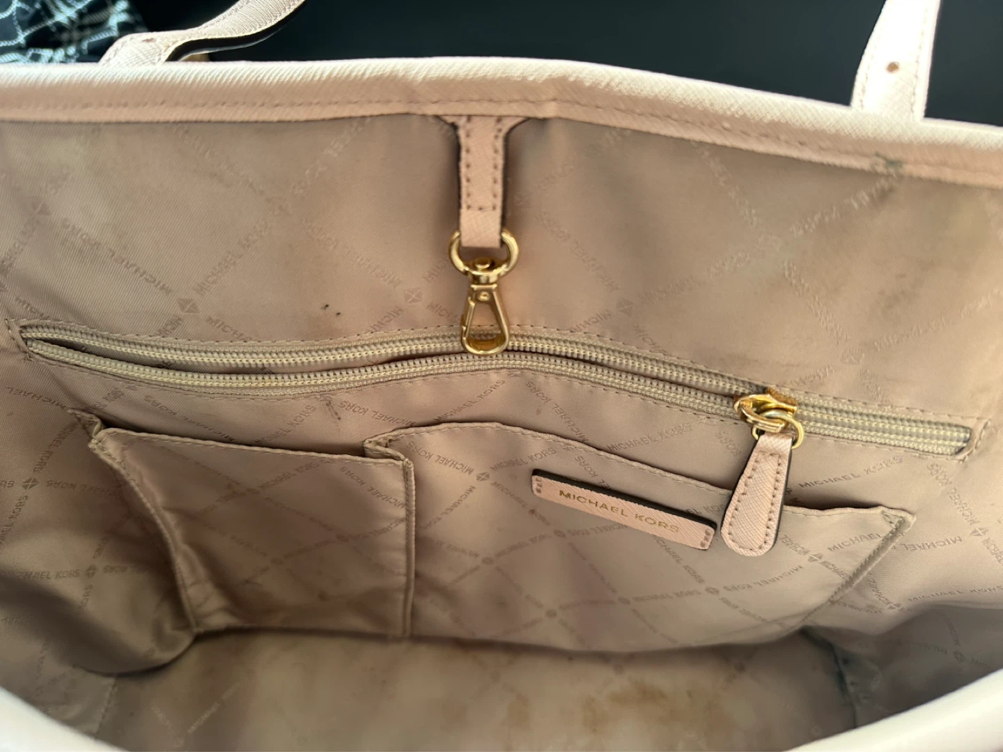 Michael Kors Saffiano Leather Tote Bag, pale pink - photo 4