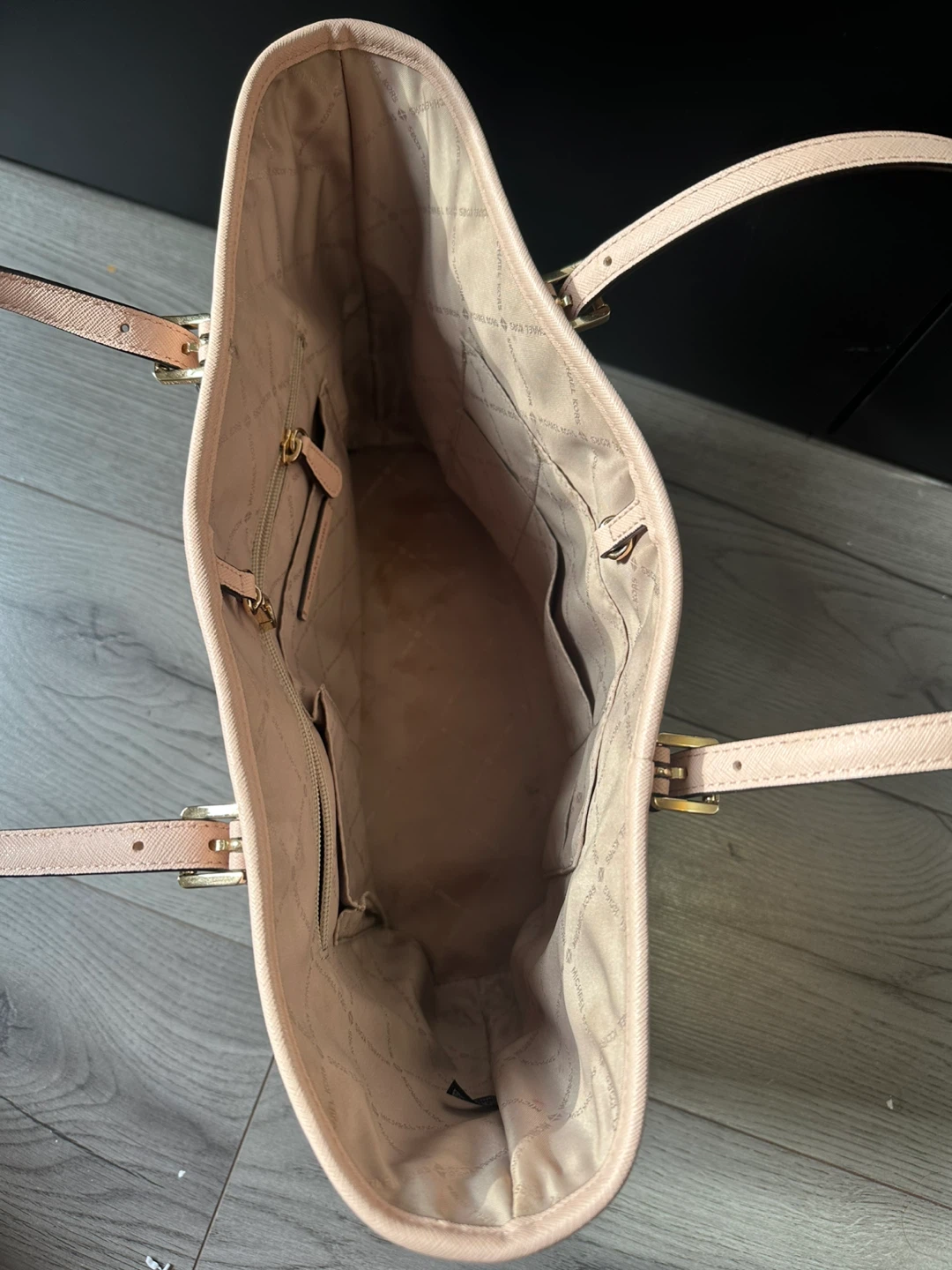 Michael Kors Saffiano Leather Tote Bag, pale pink - photo 3