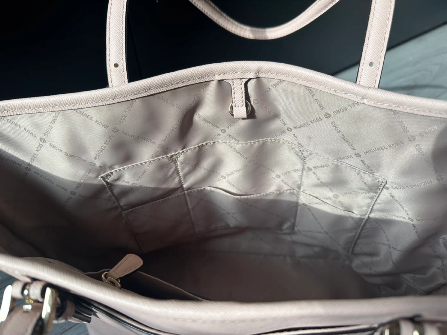 Michael Kors Saffiano Leather Tote Bag, pale pink - photo 5