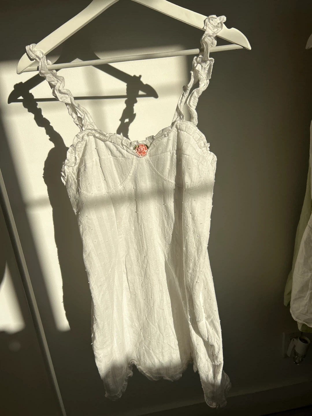 Cider White Babydoll dress