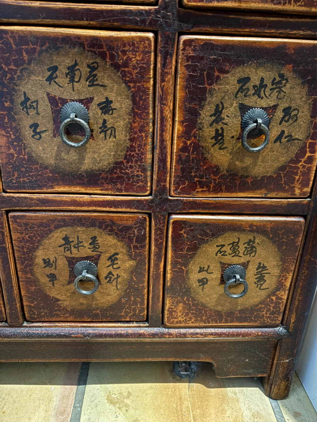 Antique Chinese Apothecary Cabinet 12 Drawers - photo 4