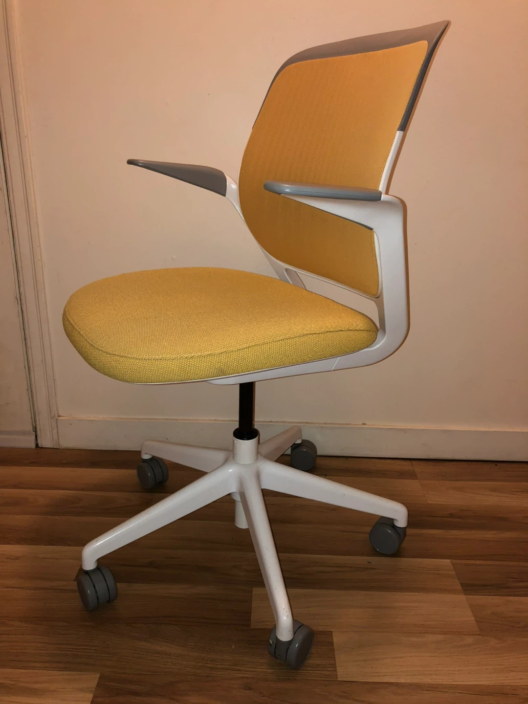 Office Chair - Yellow Mesh