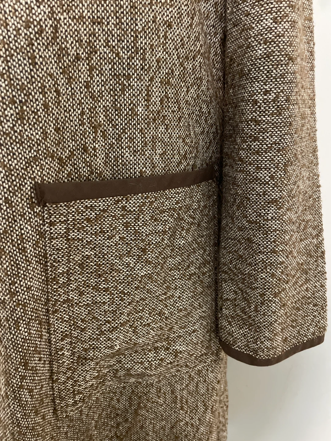 Women's Brown Tweed Coat - photo 3