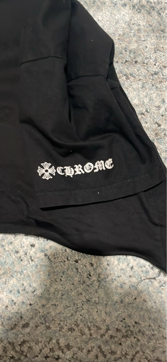Chrome Hearts Black Cropped T-Shirt girls - photo 3