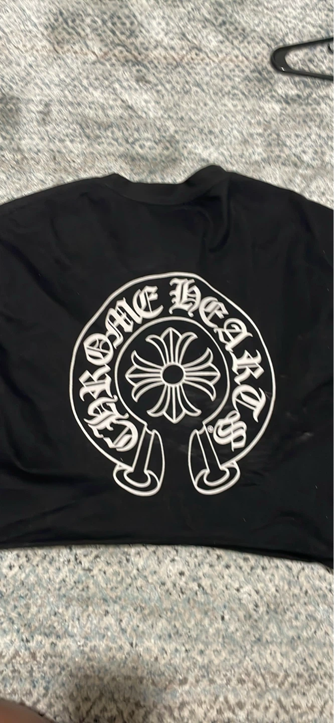 Chrome Hearts Black Cropped T-Shirt girls - photo 2