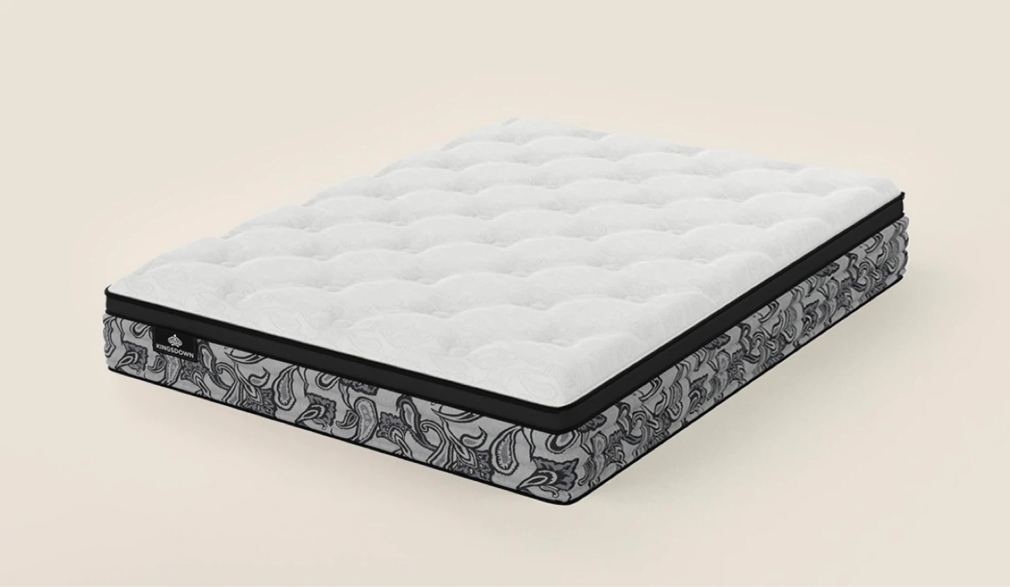 Black iron bed with queen size mattress - photo 3