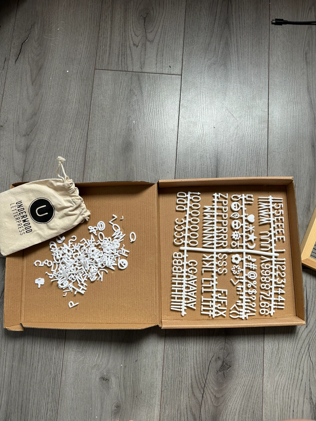 Wooden Letterboard Set, Underwood Letterpress - photo 2
