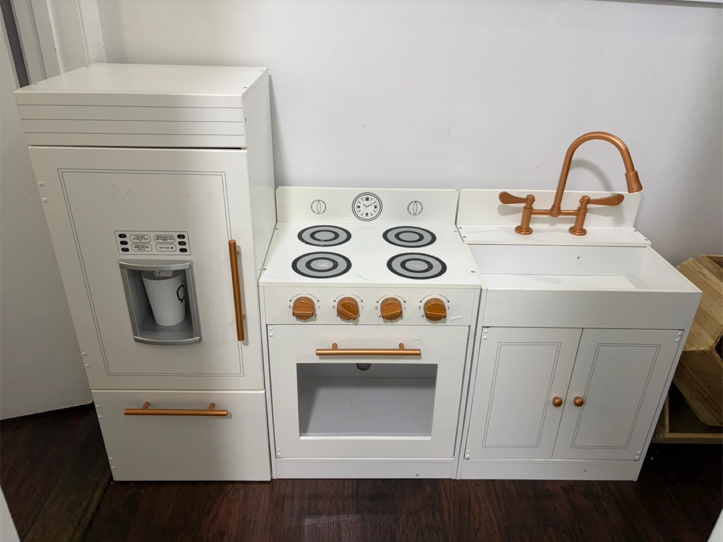Teamson Kids Little Chef Paris Modular Play Kitchen - White/Gold
