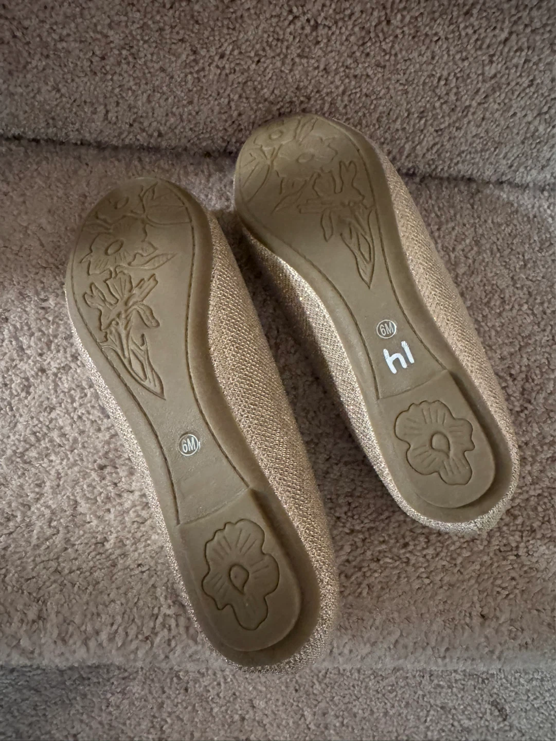 Sparkly Embellished Ballet Flats - Size 6 - photo 5