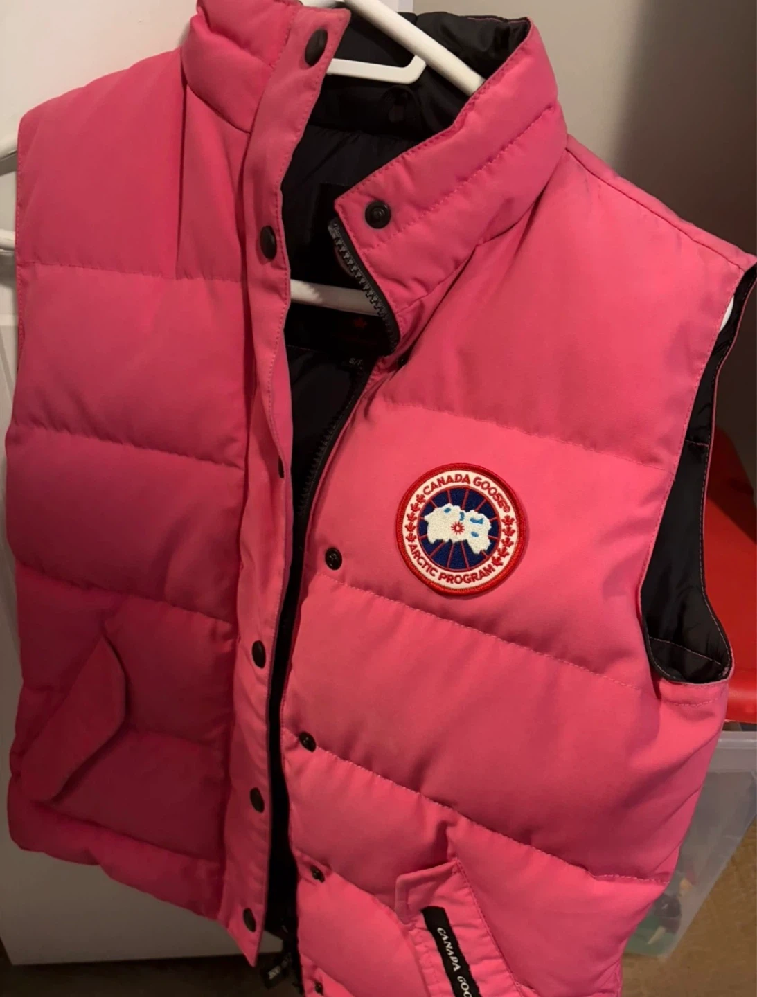 Canada Goose Pink Puffer Vest womans