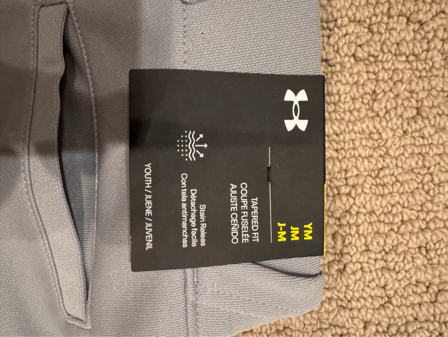 Under Armour Youth Baseball Pants - Grey - photo 4