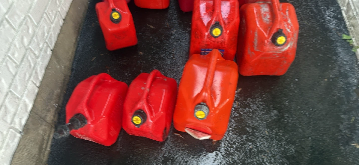 Assorted Red Plastic Gas Cans - photo 3