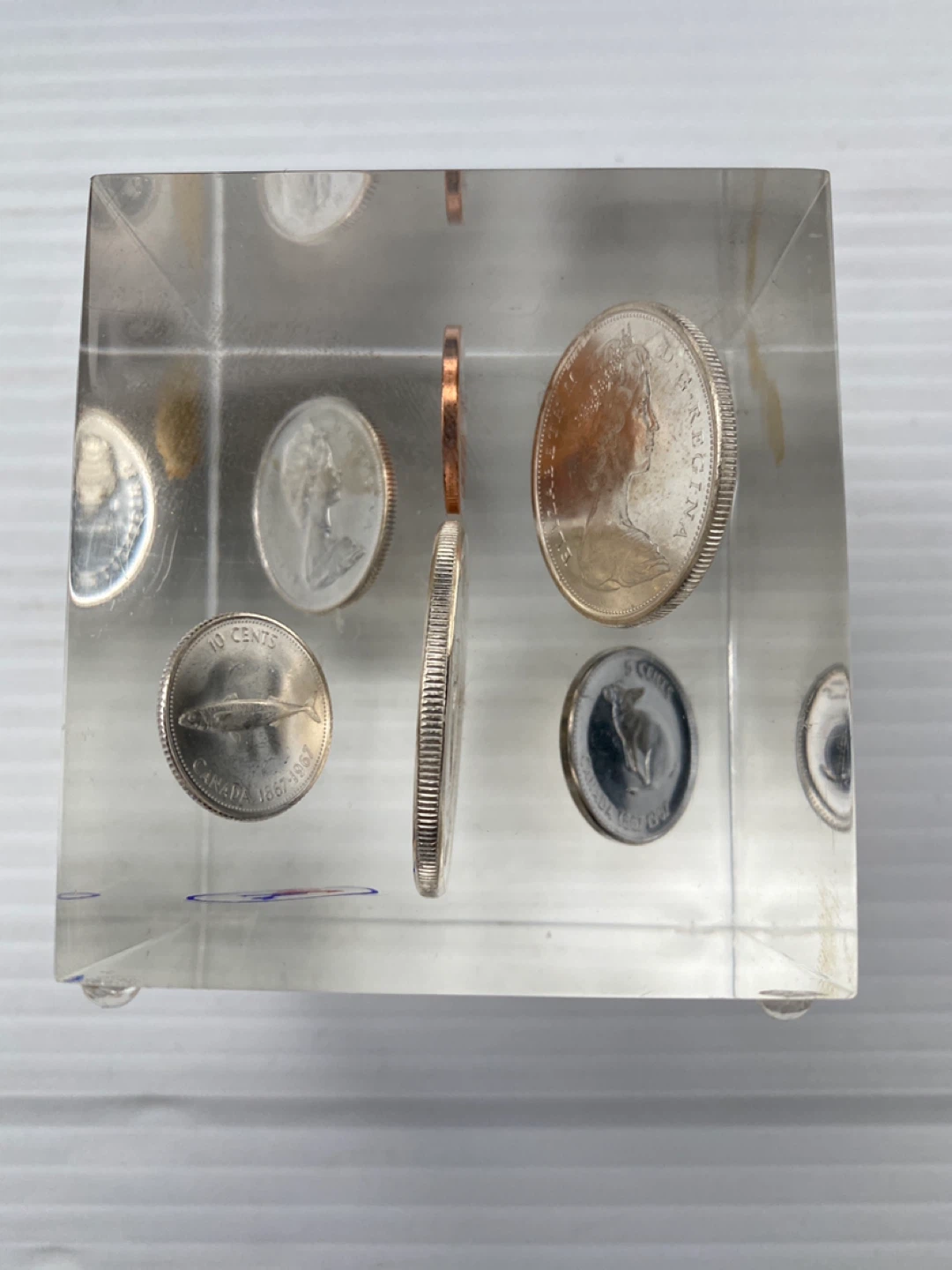 Canadian silver  Coin Collection Paperweight - photo 4