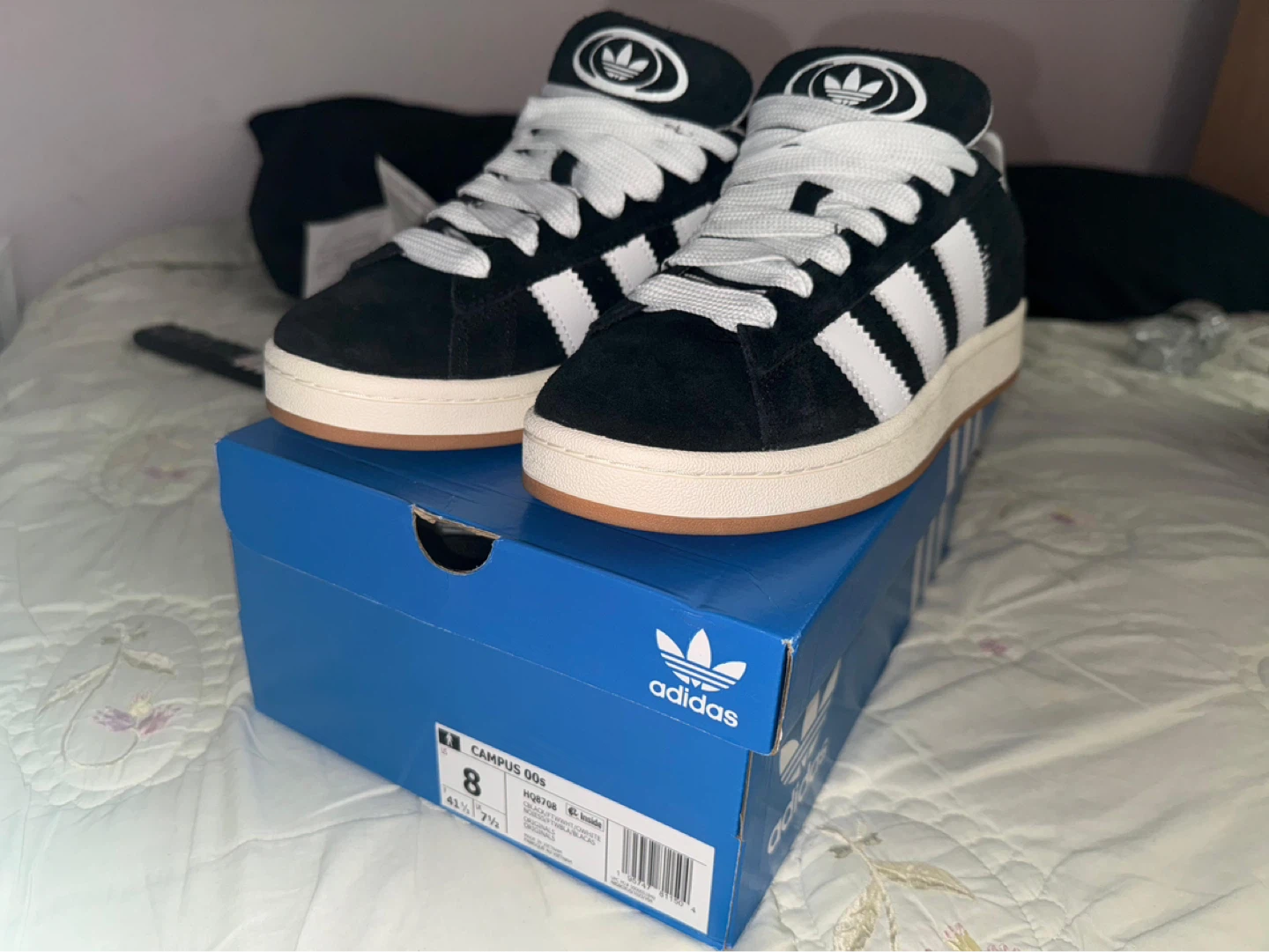 Adidas Campus 00s Black White Suede Sneakers Size 8