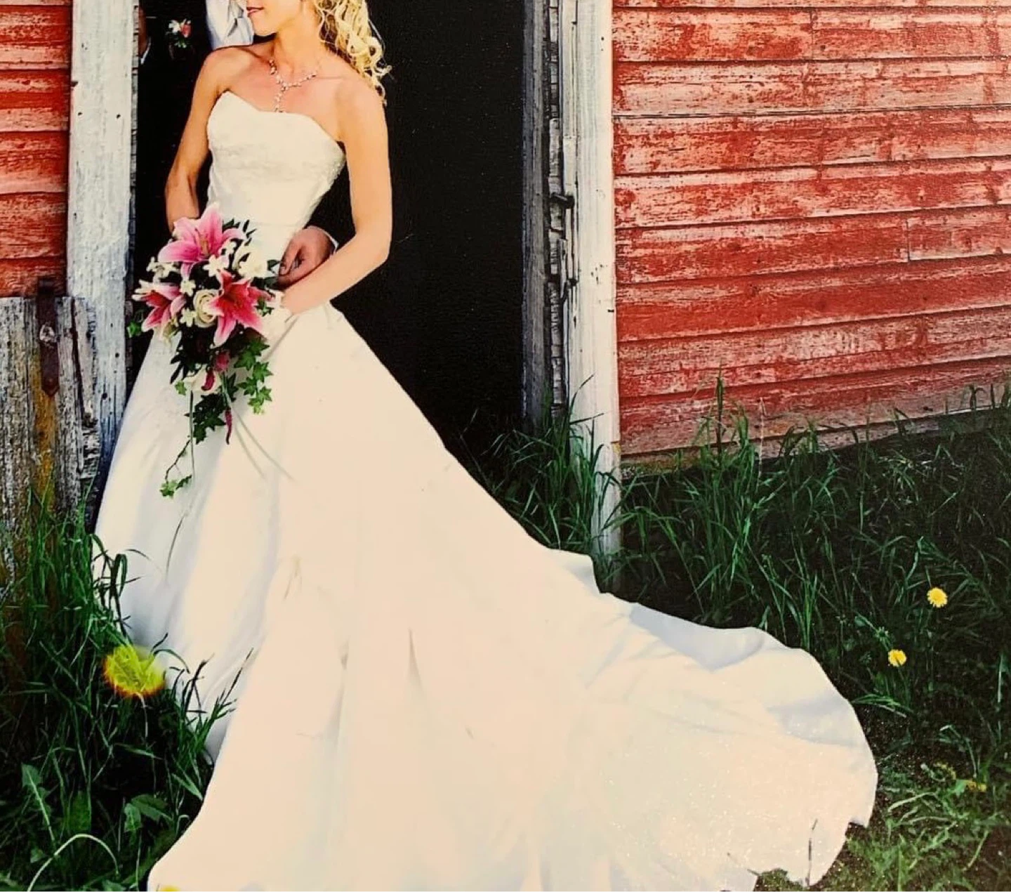 Strapless Wedding Dress with Beading