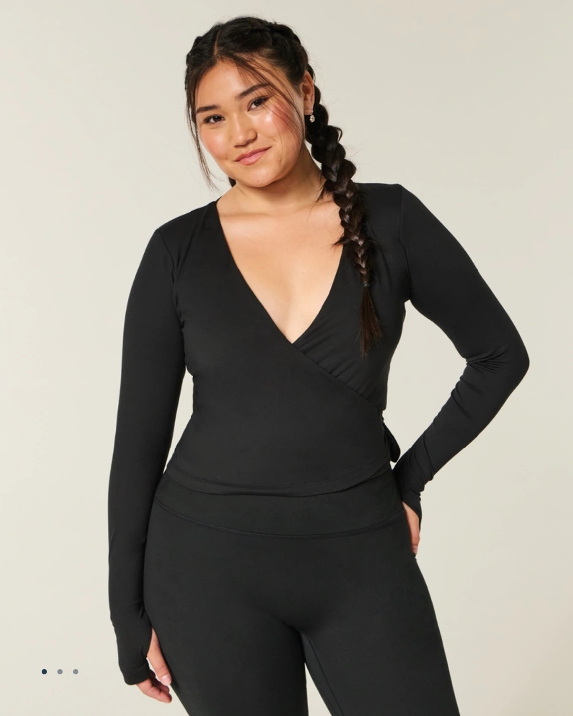 Hollister (M) Long Sleeve Wrap Top - photo 5