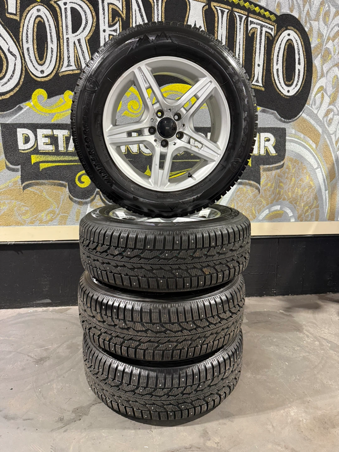 Mercedes 17” Winter Tire & Rim Package – 235/60R17 – 5x112 - photo 4
