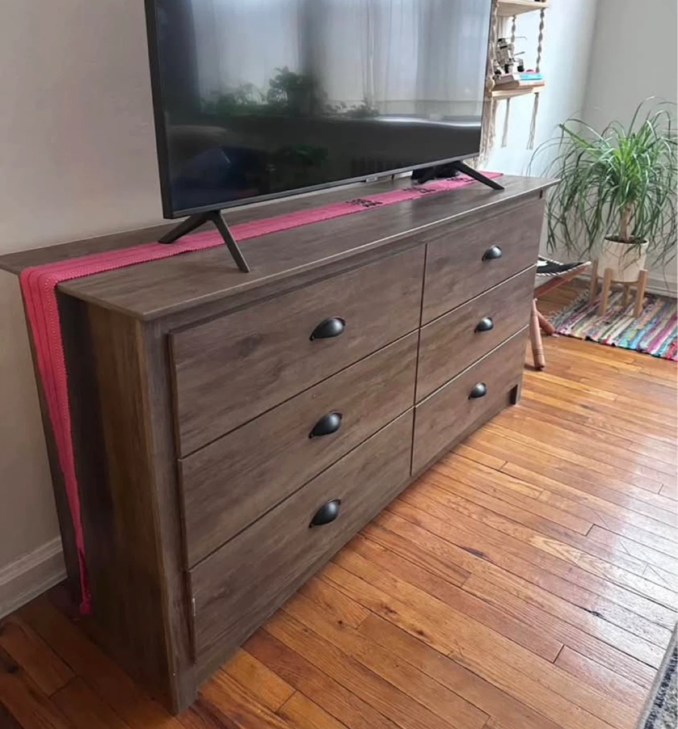 6-Drawer Dresser - Rustic Brown