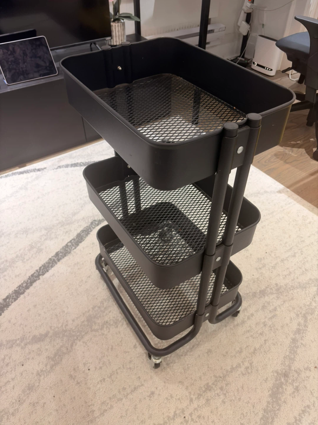 Ikea rolling utility cart black - photo 2