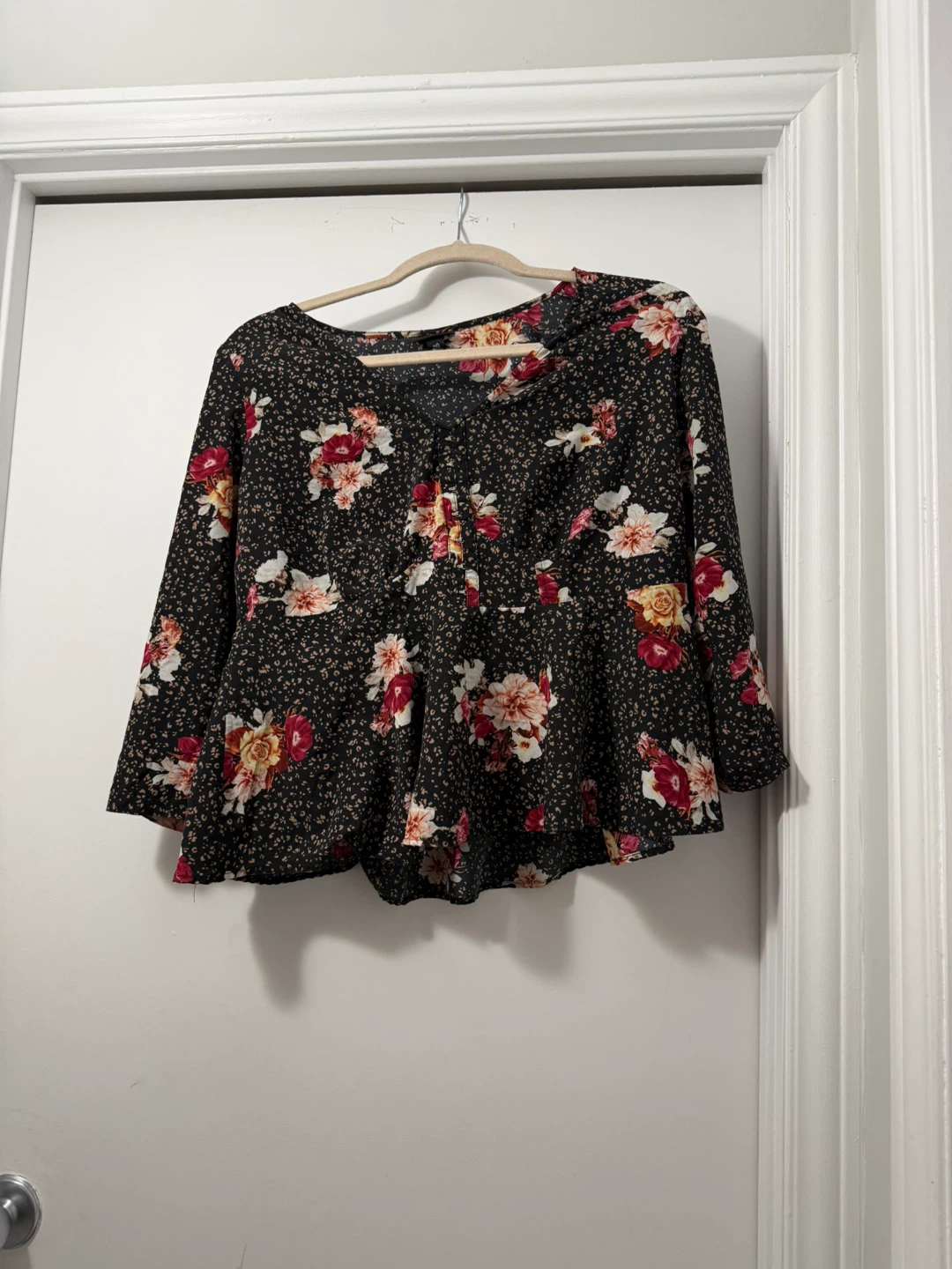 Floral Peplum Blouse